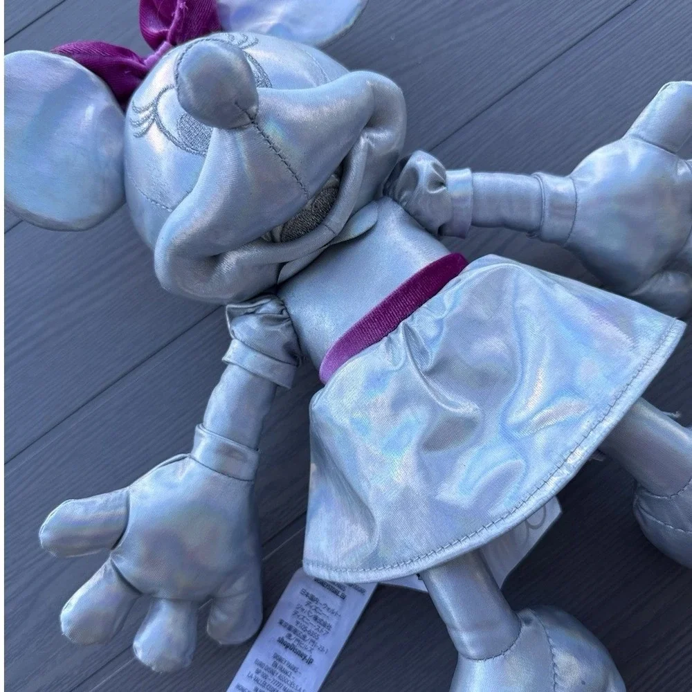 Disney Minnie 100 Adventure Series‎ Silver Minnie Doll  Plush Doll Toys 13 Inch